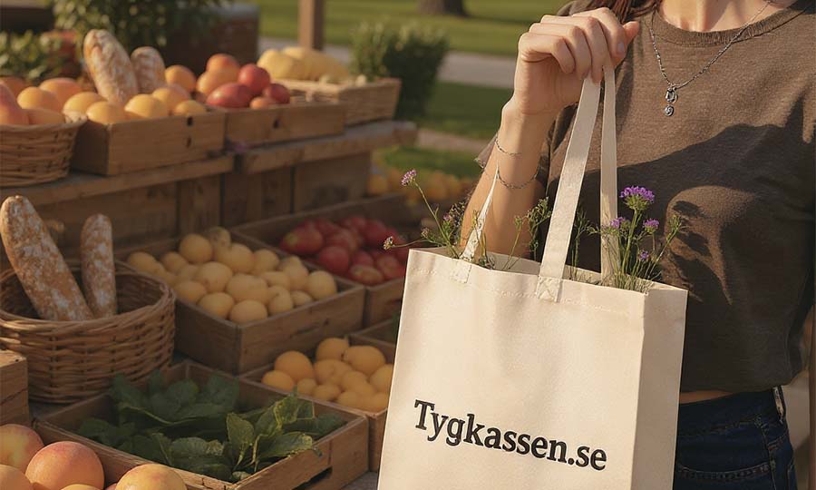 Tygkasse för profil, tryck och reklam